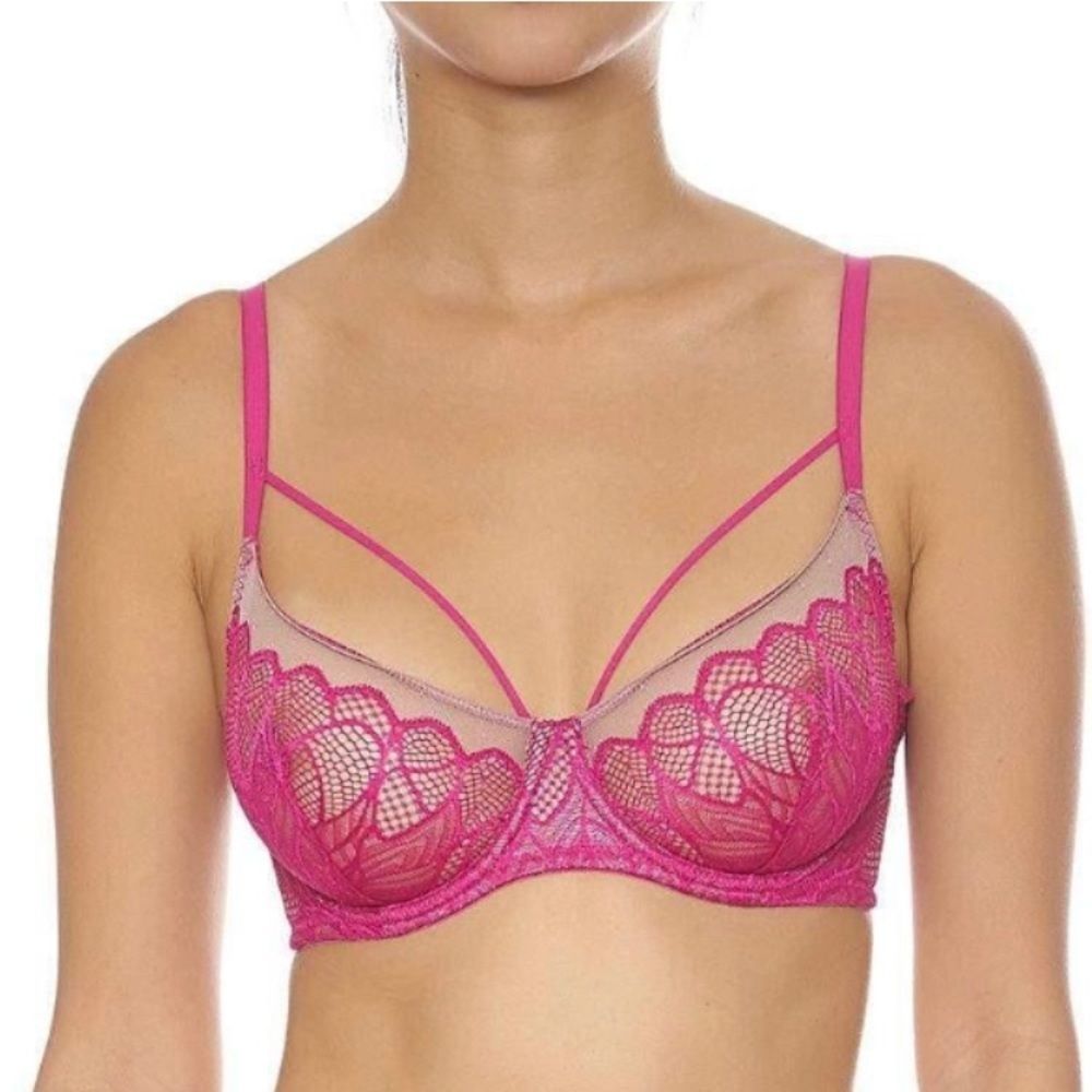 Addiction Fuschia Pixi Stix Bra Lace Sexy
